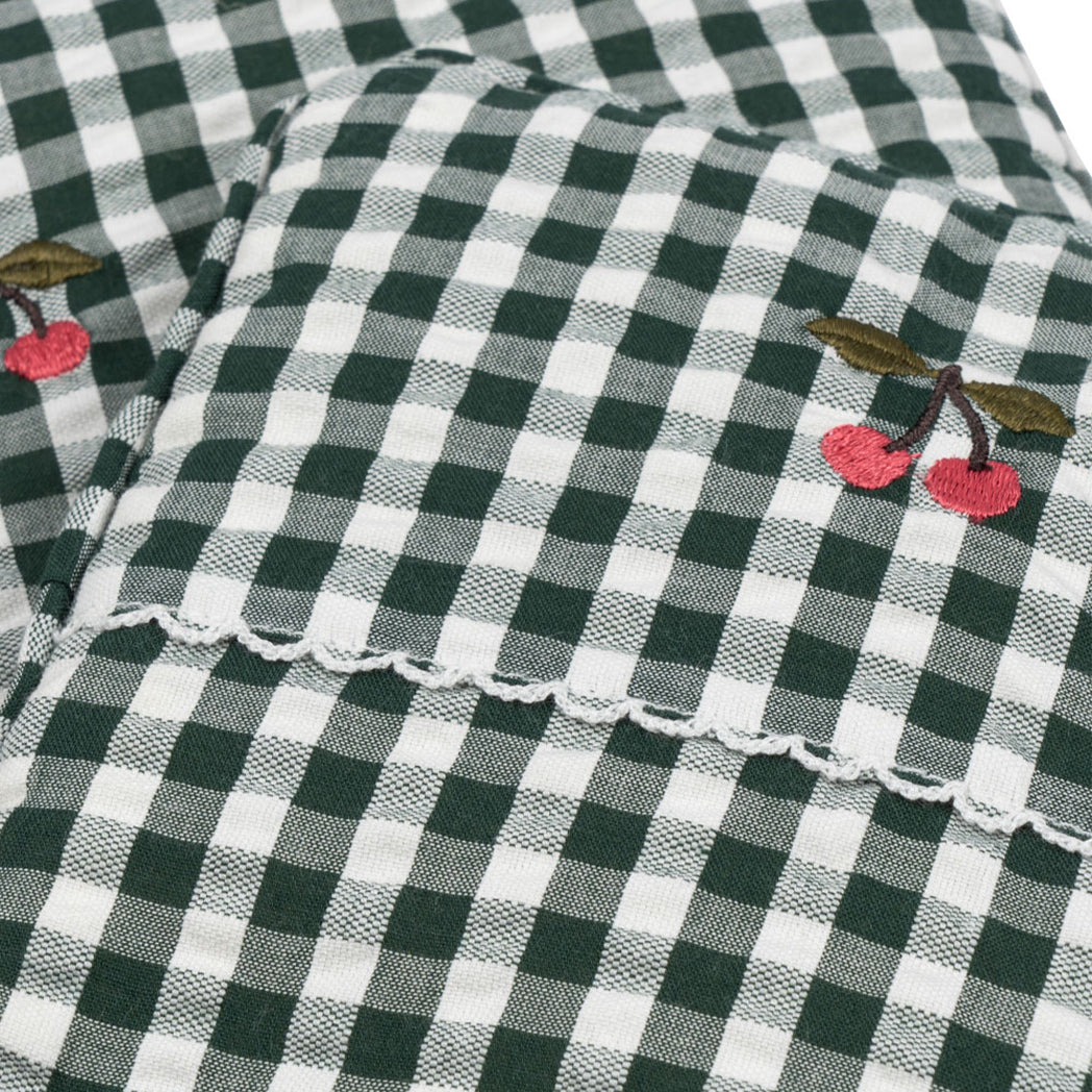 Konges Sløjd Puppen Bettwäsche Green Check bei Yay Kids