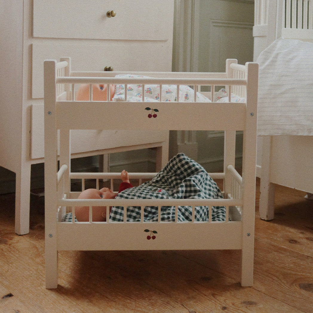 Konges Sløjd Puppen Bettwäsche Green Check bei Yay Kids