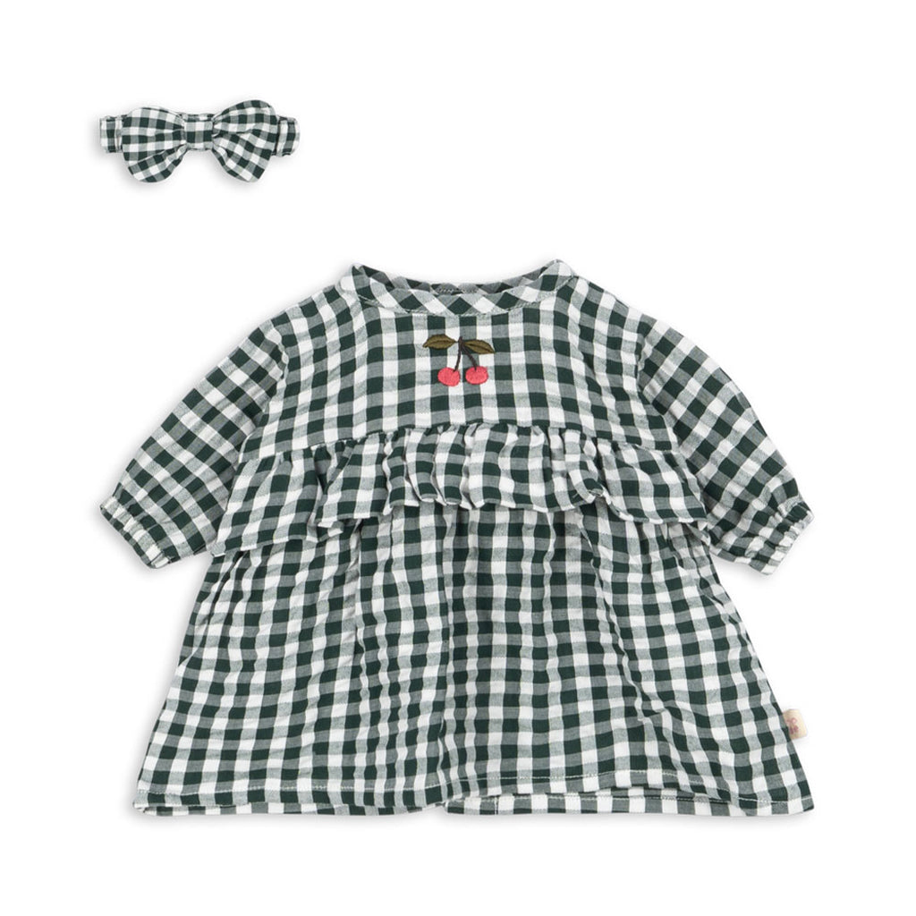 Konges Sløjd Puppenkleider Set Green Check bei Yay Kids