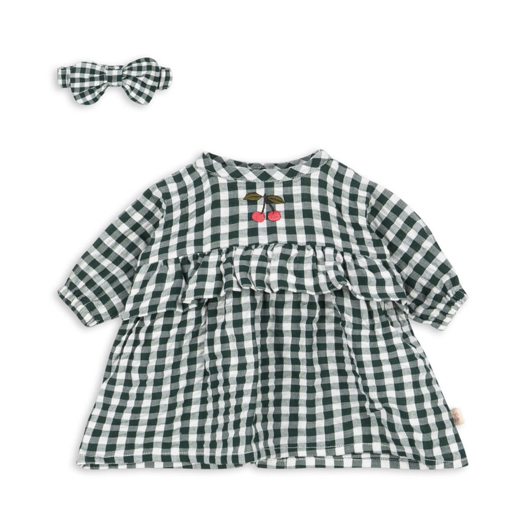 Konges Sløjd Puppenkleider Set Green Check bei Yay Kids