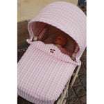 Konges Slojd Kinder Puppenwagen Doll Pram Powder Pink Check bei Yay Kids