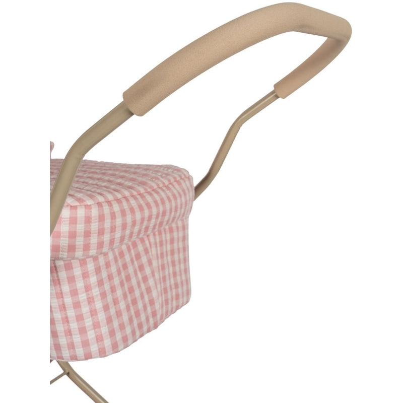 Konges Slojd Kinder Puppenwagen Doll Pram Powder Pink Check bei Yay Kids