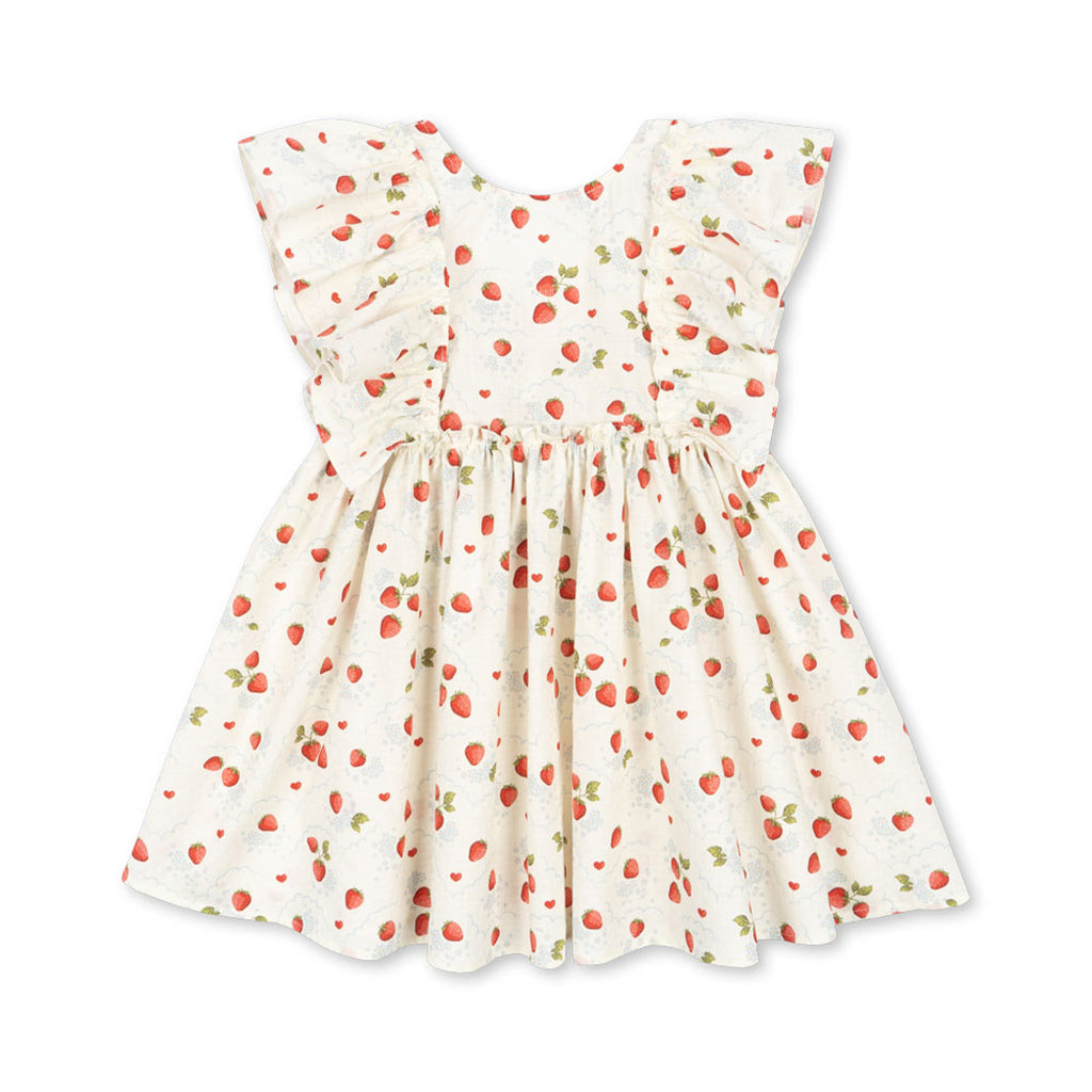 Konges Slojd Organic Evia Bow Dress Marmalade GOTS bei Yay Kids