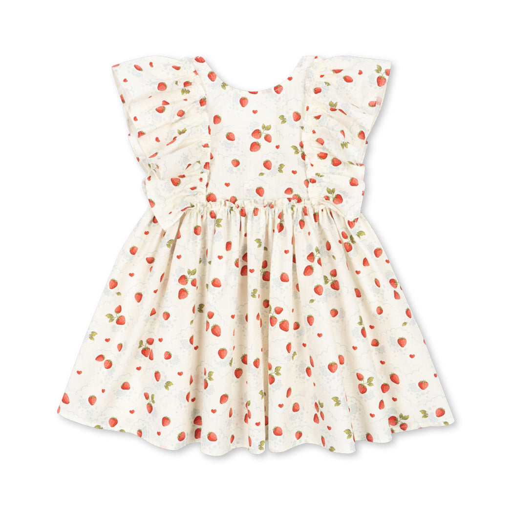 Konges Slojd Organic Evia Bow Dress Marmalade GOTS bei Yay Kids
