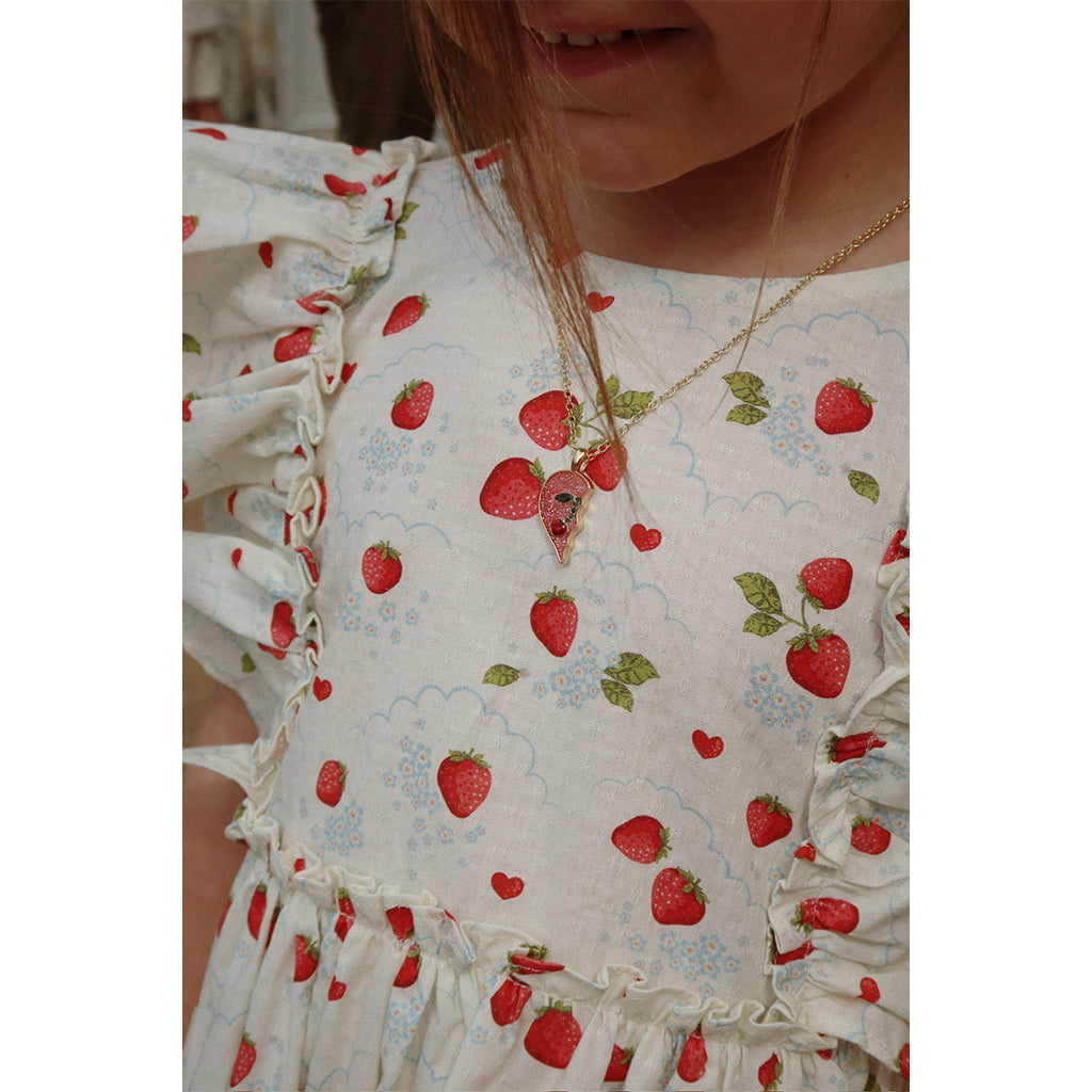 Konges Slojd Organic Evia Bow Dress Marmalade GOTS bei Yay Kids