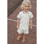 Konges Slojd Organic Polo Shirt Florian Antique White GOTS bei Yay Kids