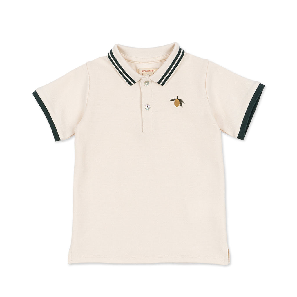 Konges Slojd Organic Polo Shirt Florian Antique White GOTS bei Yay Kids