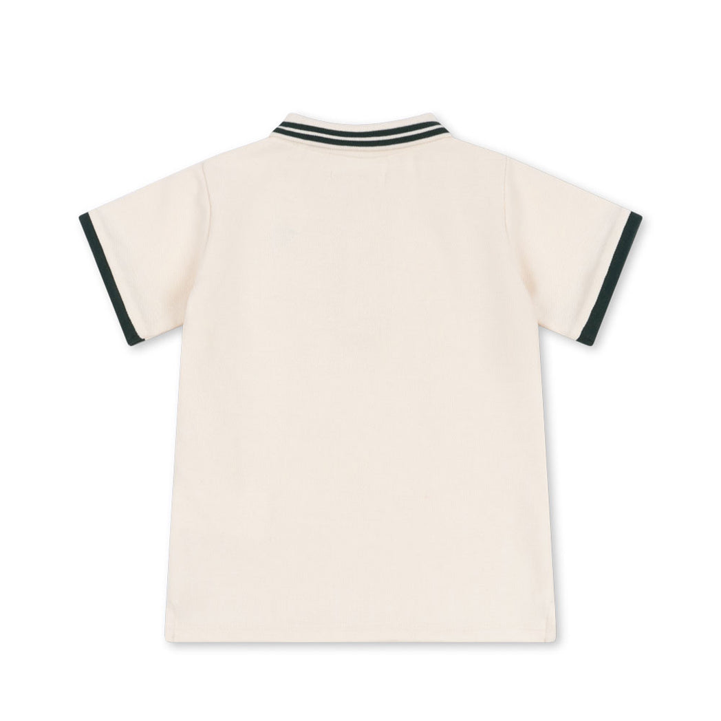 Konges Slojd Organic Polo Shirt Florian Antique White GOTS bei Yay Kids