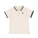 Konges Slojd Organic Polo Shirt Florian Antique White GOTS bei Yay Kids