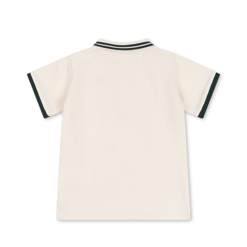 Konges Slojd Organic Polo Shirt Florian Antique White GOTS bei Yay Kids