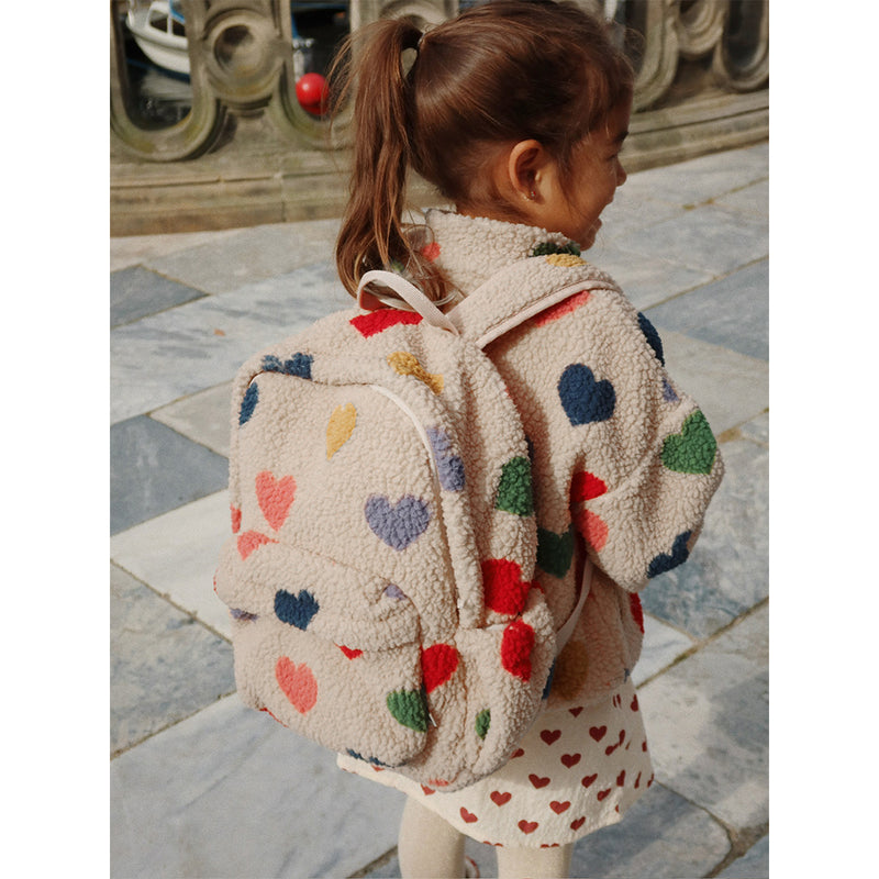 Konges Slojd Kinder Teddy Rucksack Jody Bon Coeur Coloré bei Yay Kids