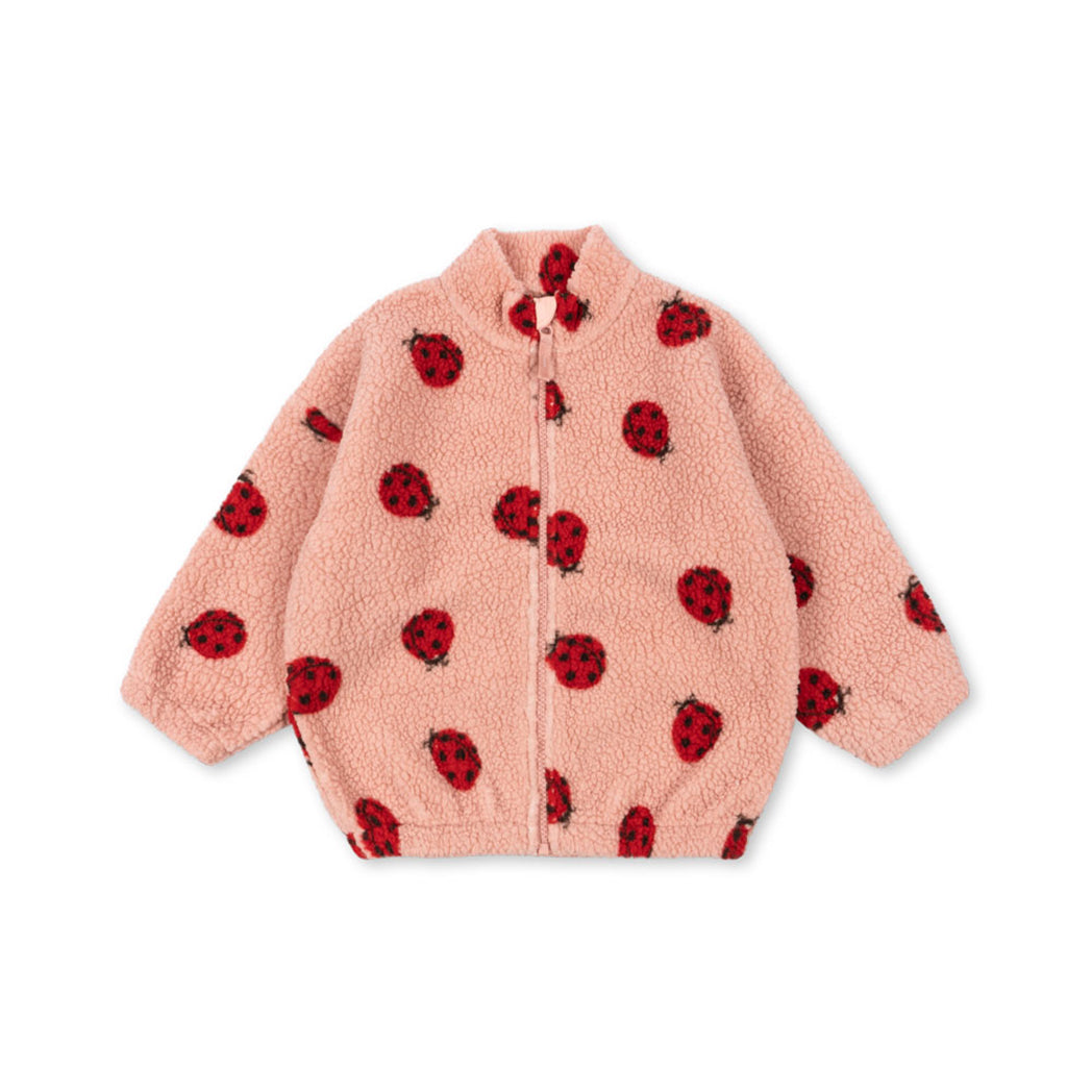 Konges Sløjd Kinder Teddy Jacke Jody Ladybug Pink bei Yay Kids
