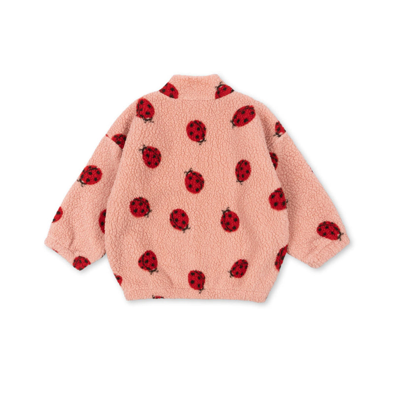 Konges Sløjd Kinder Teddy Jacke Jody Ladybug Pink bei Yay Kids