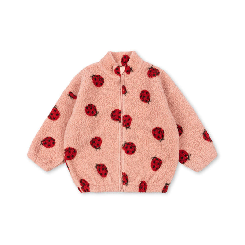 Konges Sløjd Kinder Teddy Jacke Jody Ladybug Pink bei Yay Kids