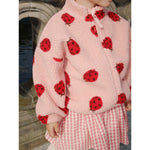 Konges Sløjd Kinder Teddy Jacke Jody Ladybug Pink bei Yay Kids