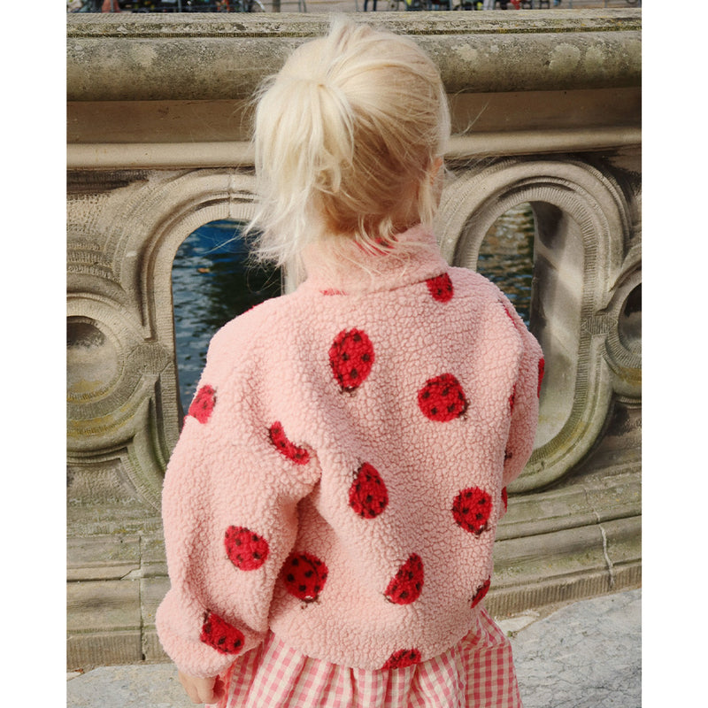 Konges Sløjd Kinder Teddy Jacke Jody Ladybug Pink bei Yay Kids