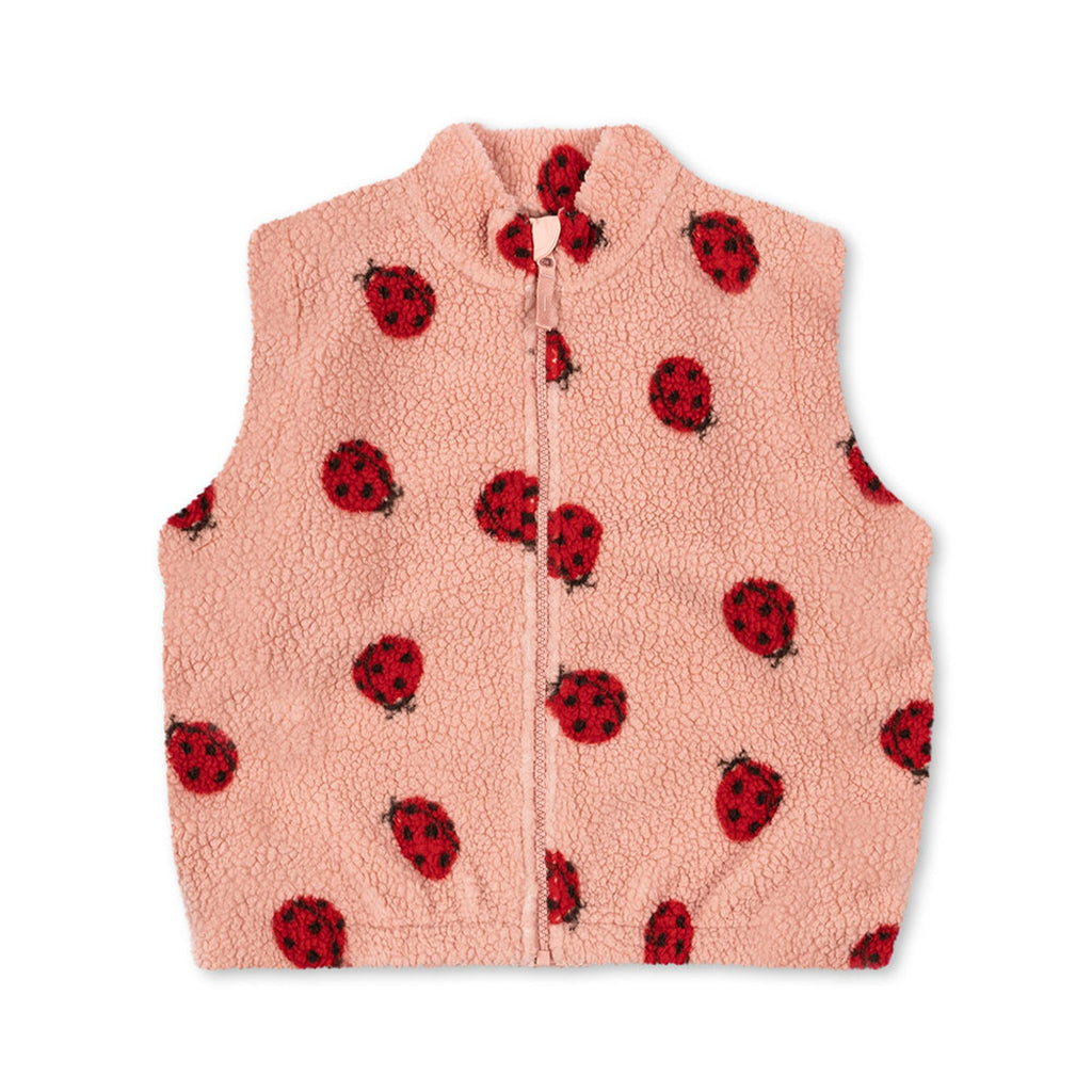 Konges Sløjd Kinder Teddy Weste Jody Ladybug Pink bei Yay Kids