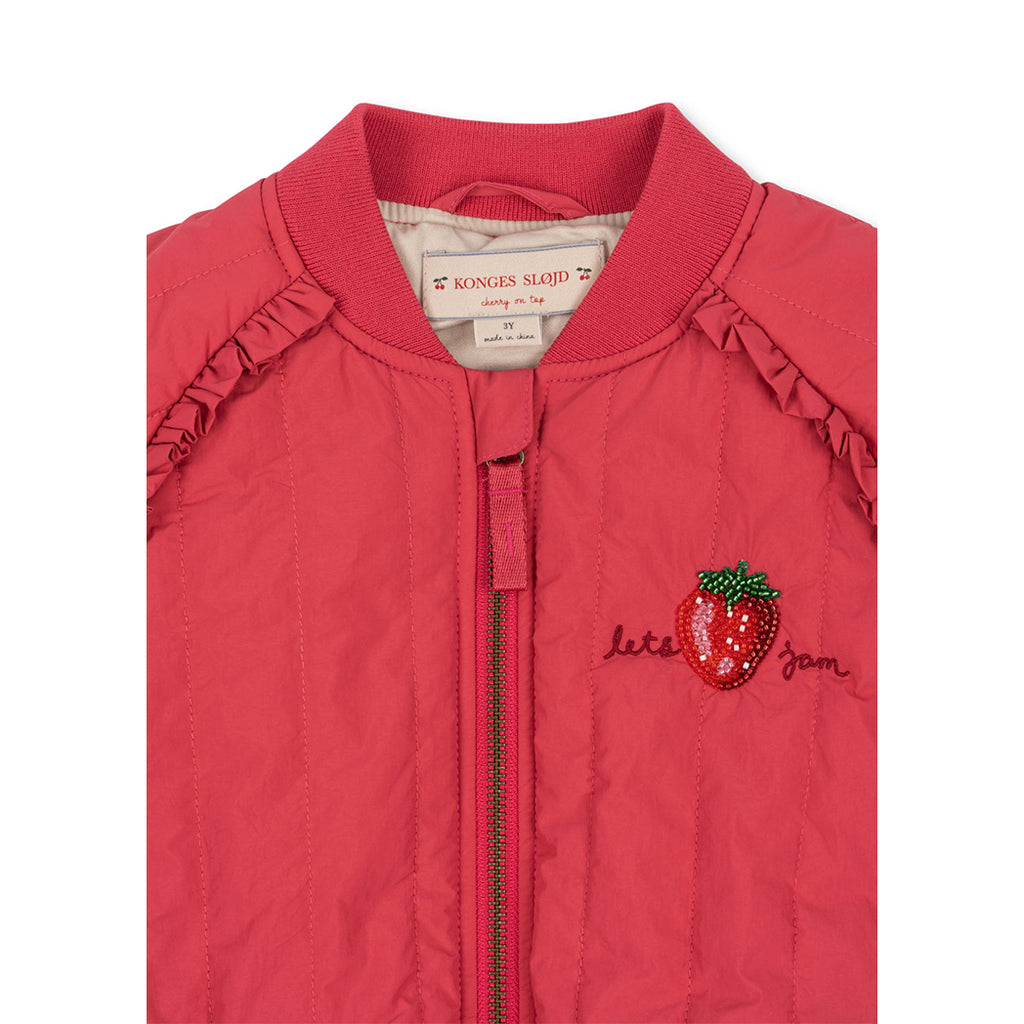 Konges Sløjd Bomber Jacket Juno Sparkle Raspberry Wine bei Yay Kids