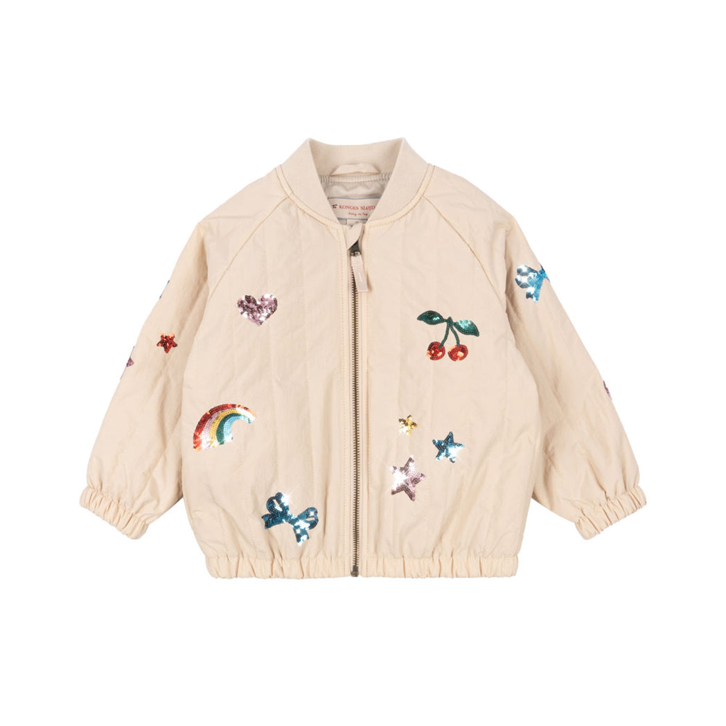 Konges Sløjd Bomber Jacket Juno Sequin Smoke Gray bei Yay Kids
