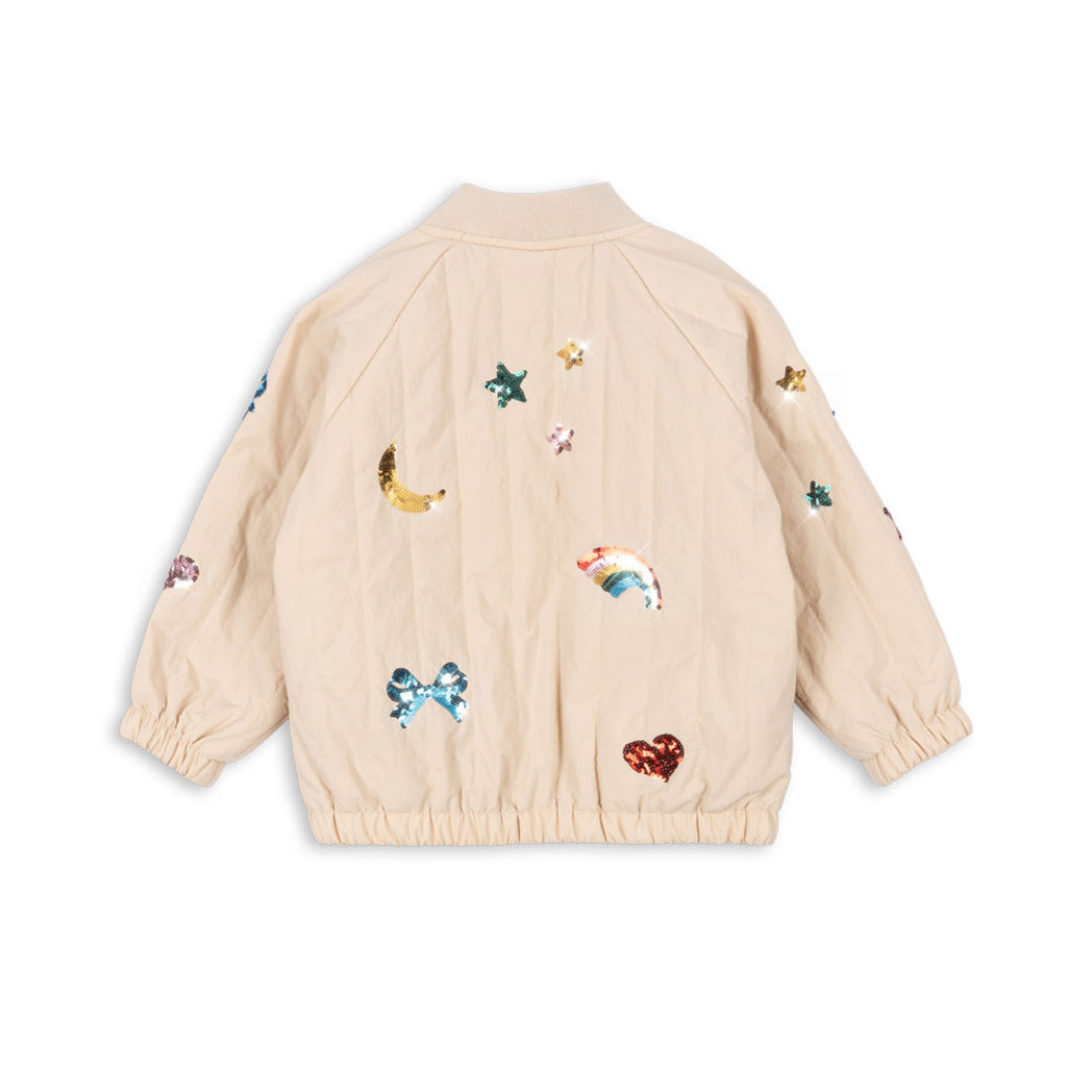 Konges Sløjd Bomber Jacket Juno Sequin Smoke Gray bei Yay Kids