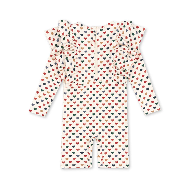 Konges Slojd Frill Onesie Manuca Coeur Coloré bei Yay Kids