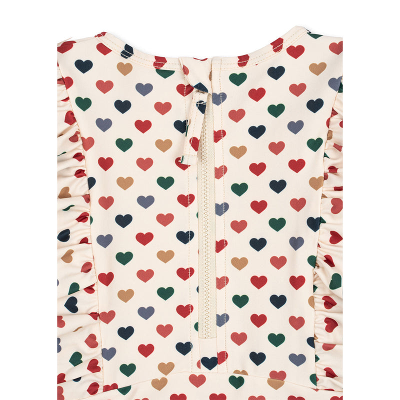 Konges Slojd Frill Onesie Manuca Coeur Coloré bei Yay Kids