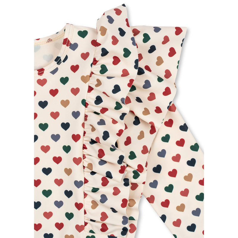 Konges Slojd Frill Onesie Manuca Coeur Coloré bei Yay Kids