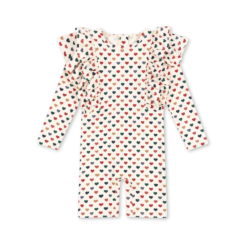 Konges Slojd Frill Onesie Manuca Coeur Coloré bei Yay Kids