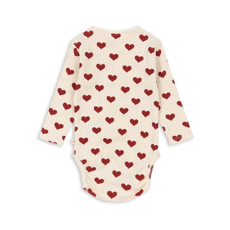 Konges Slojd Baby Body Minnie Amour Rouge bei Yay Kids