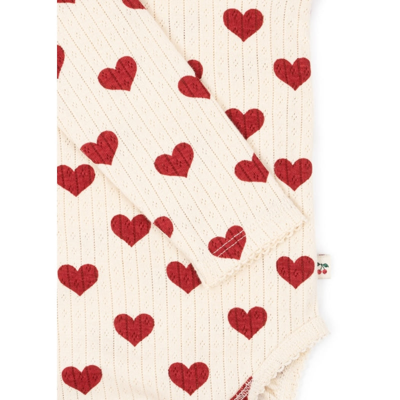 Konges Slojd Baby Body Minnie Amour Rouge bei Yay Kids