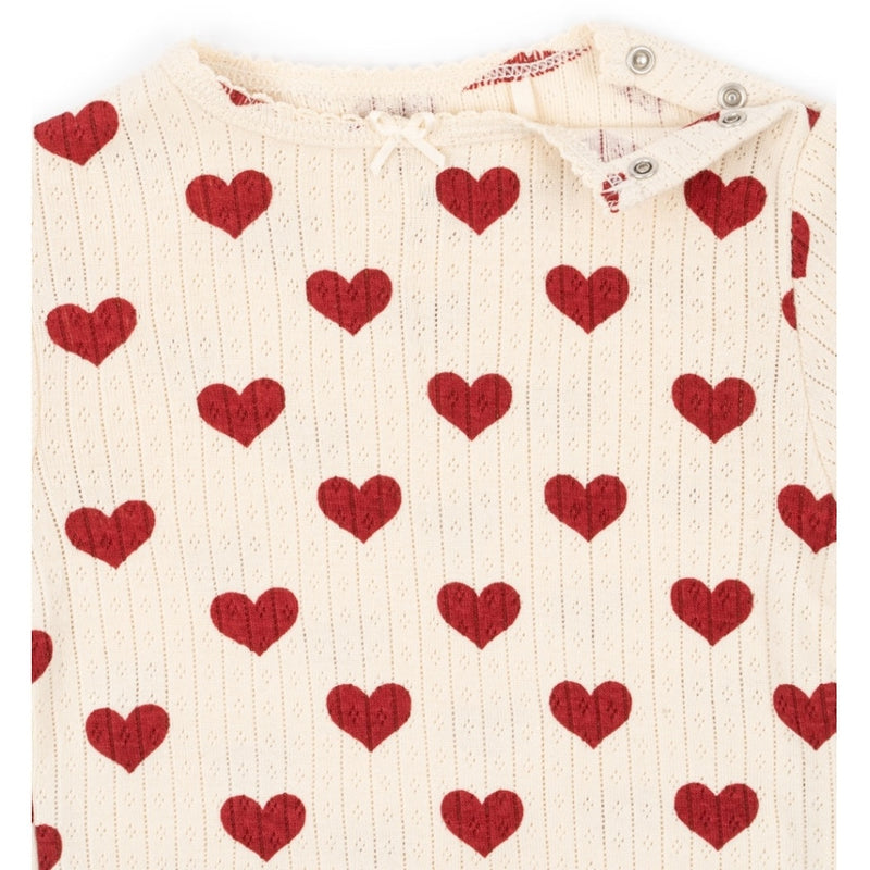 Konges Slojd Baby Body Minnie Amour Rouge bei Yay Kids