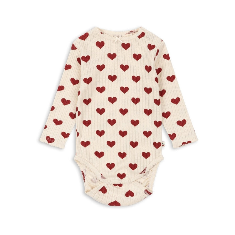 Konges Slojd Baby Body Minnie Amour Rouge bei Yay Kids