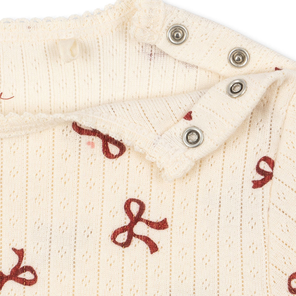 Konges Sløjd Body Minnie Bow Rouge GOTS bei Yay Kids