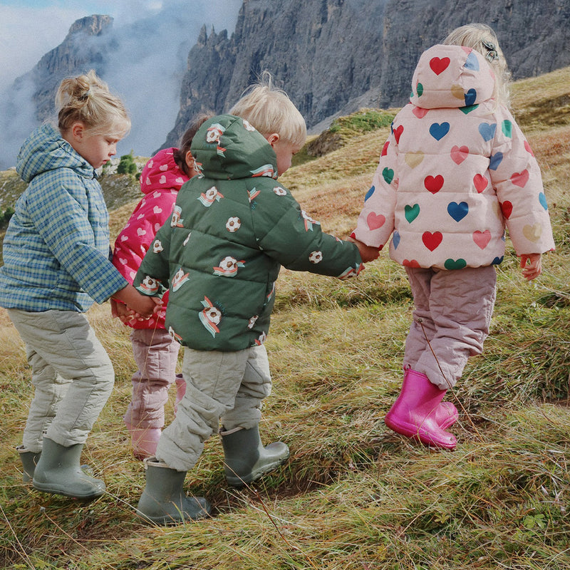 Konges Sløjd Kinder Jacke Nuka GRS Coeur Rose Coloré bei Yay Kids