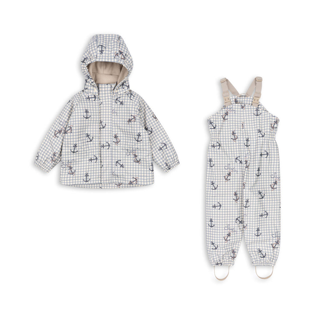Konges Sløjd Kinder Regenset Palme Sailor Check bei Yay Kids