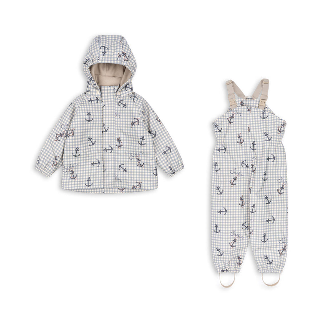 Konges Sløjd Kinder Regenset Palme Sailor Check bei Yay Kids