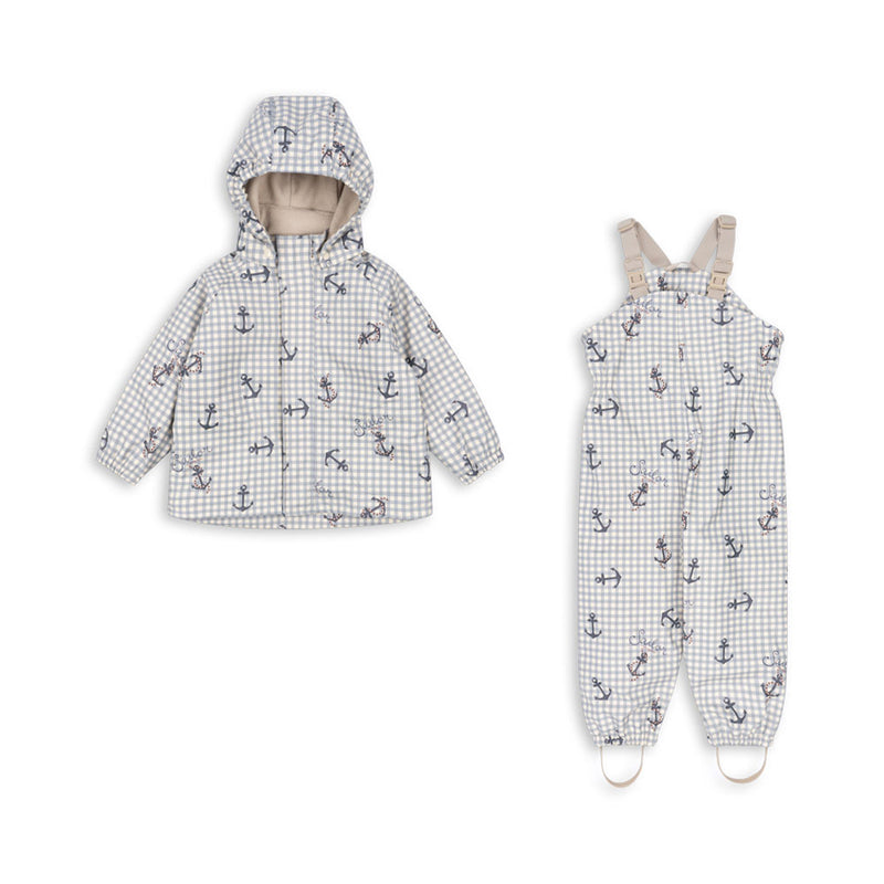 Konges Sløjd Kinder Regenset Palme Sailor Check bei Yay Kids