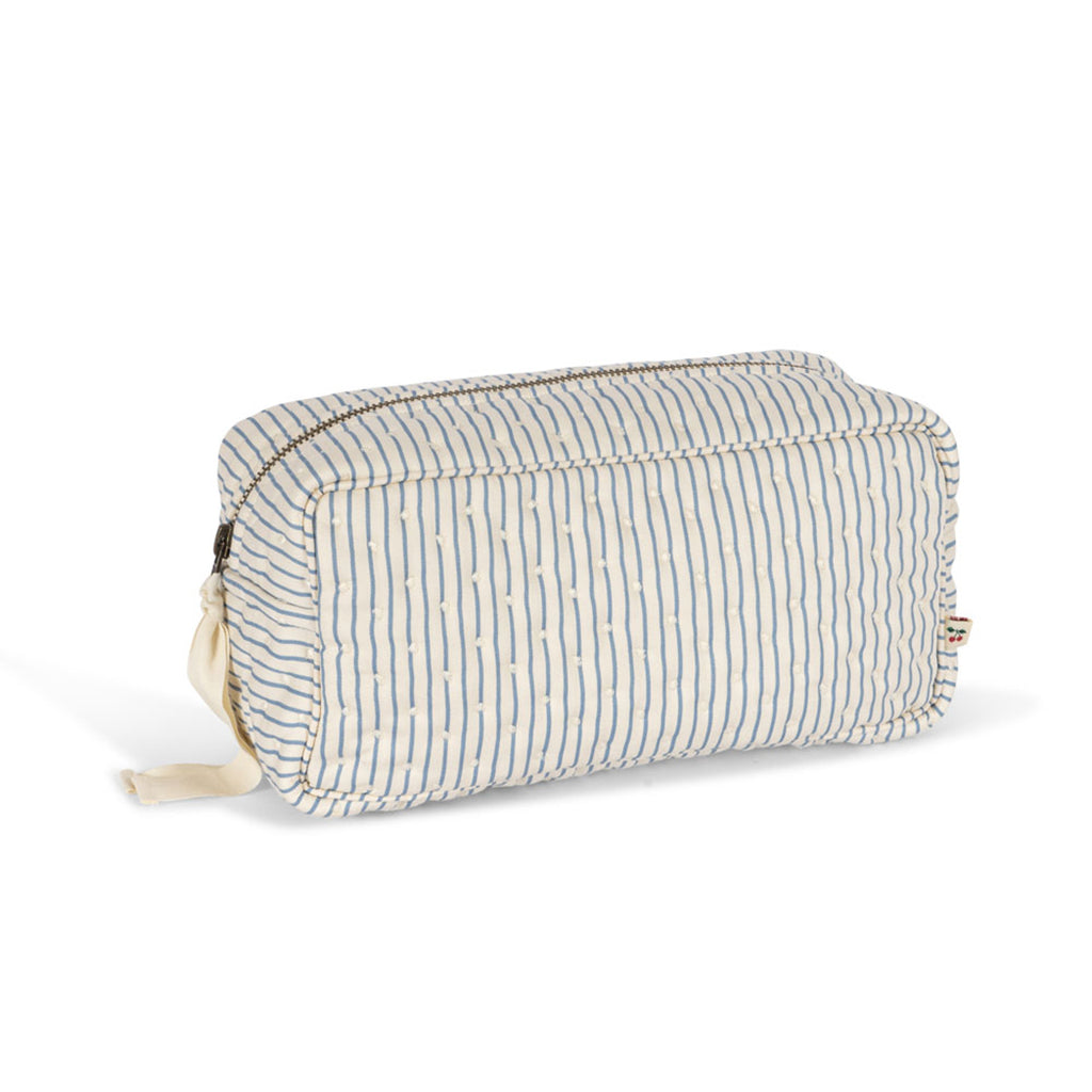 Konges Slojd Small Quilted Toiletry Bag Stripe Bluie bei Yay Kids