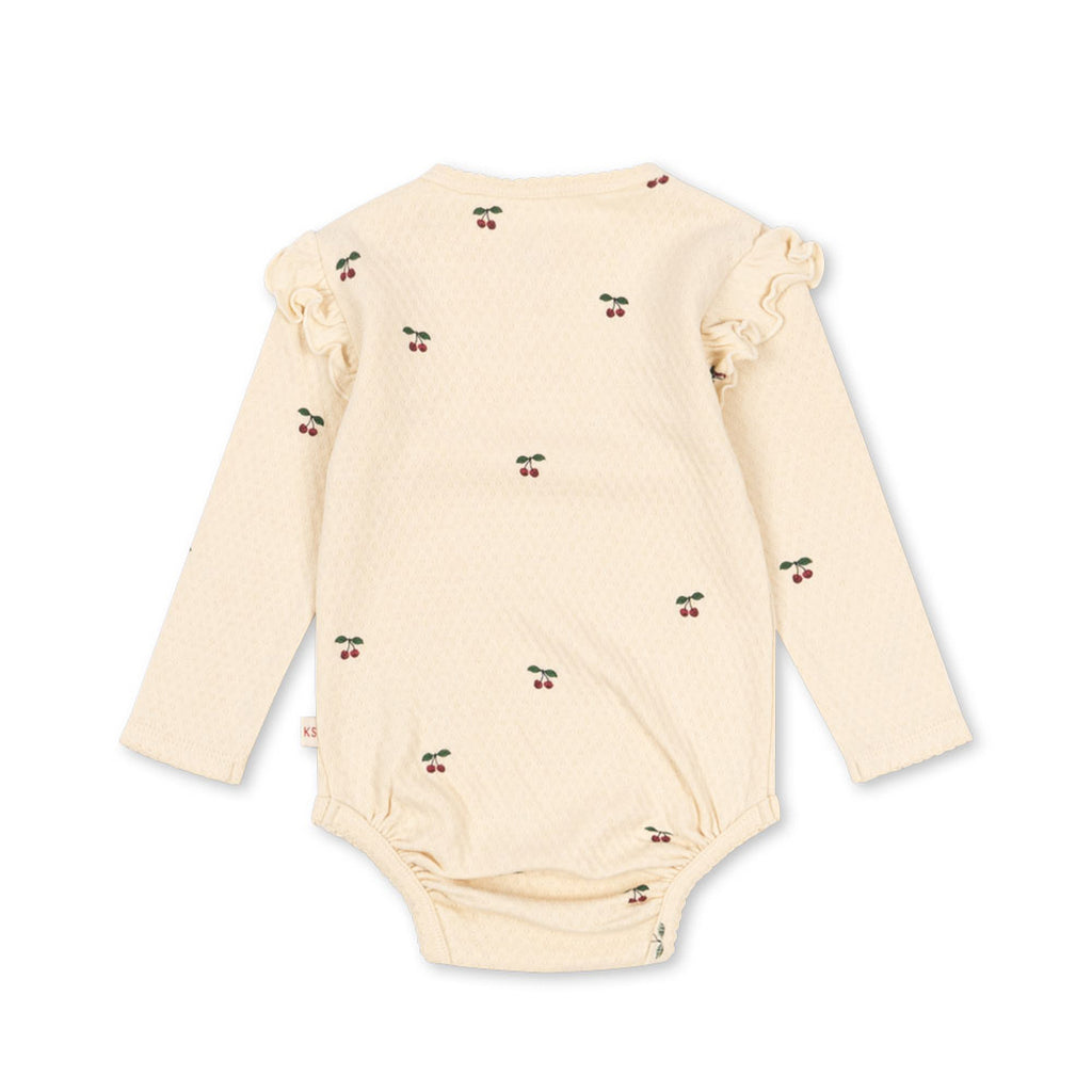 Konges Sløjd Organic Sui Frill Body Cherry GOTS bei Yay Kids