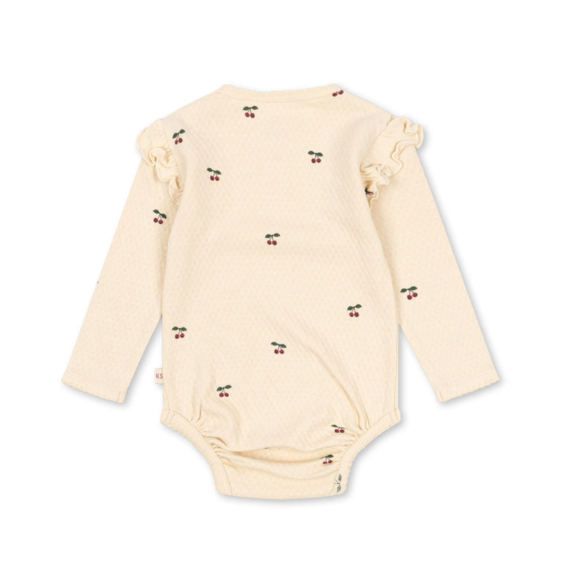 Konges Sløjd Organic Sui Frill Body Cherry GOTS bei Yay Kids