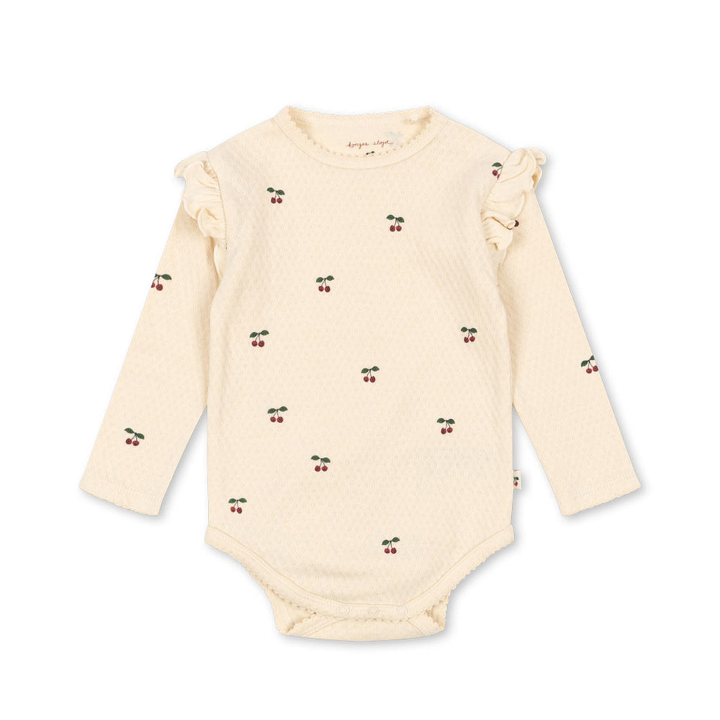 Konges Sløjd Organic Sui Frill Body Cherry GOTS bei Yay Kids