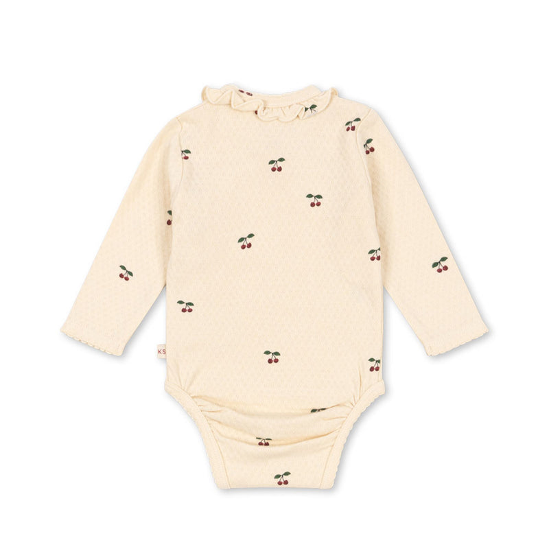 Konges Sløjd Neugeboren Sui Frill Body Cherry GOTS bei Yay Kids