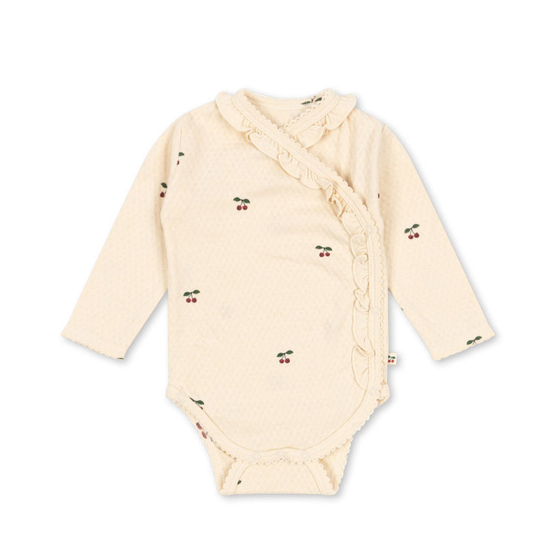 Konges Sløjd Neugeboren Sui Frill Body Cherry GOTS bei Yay Kids