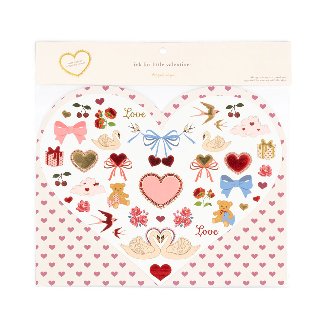 Konges Sløjd Kinder Tattoos Valentines Red bei Yay Kids