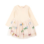 Konges Sløjd Mädchen Kleid Yvonne Bow Coloré bei Yay Kids