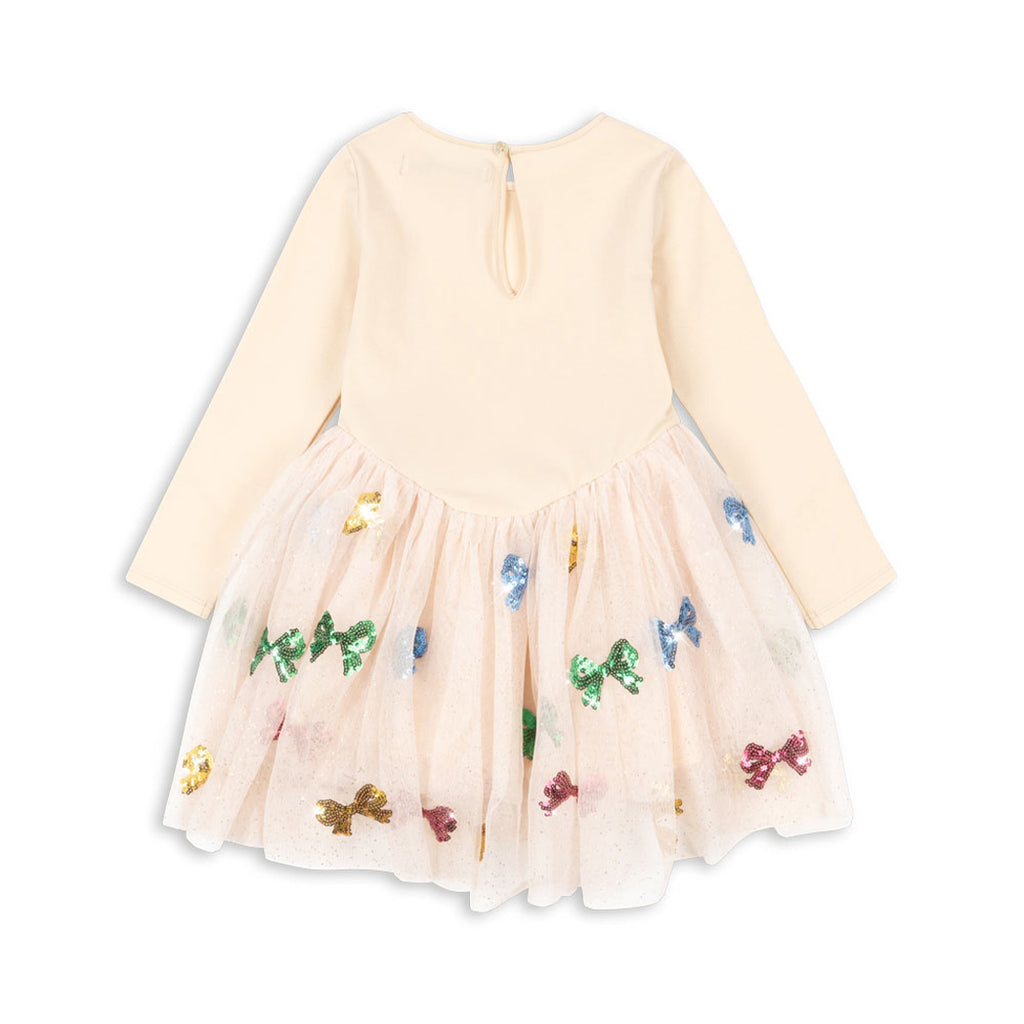 Konges Sløjd Mädchen Kleid Yvonne Bow Coloré bei Yay Kids