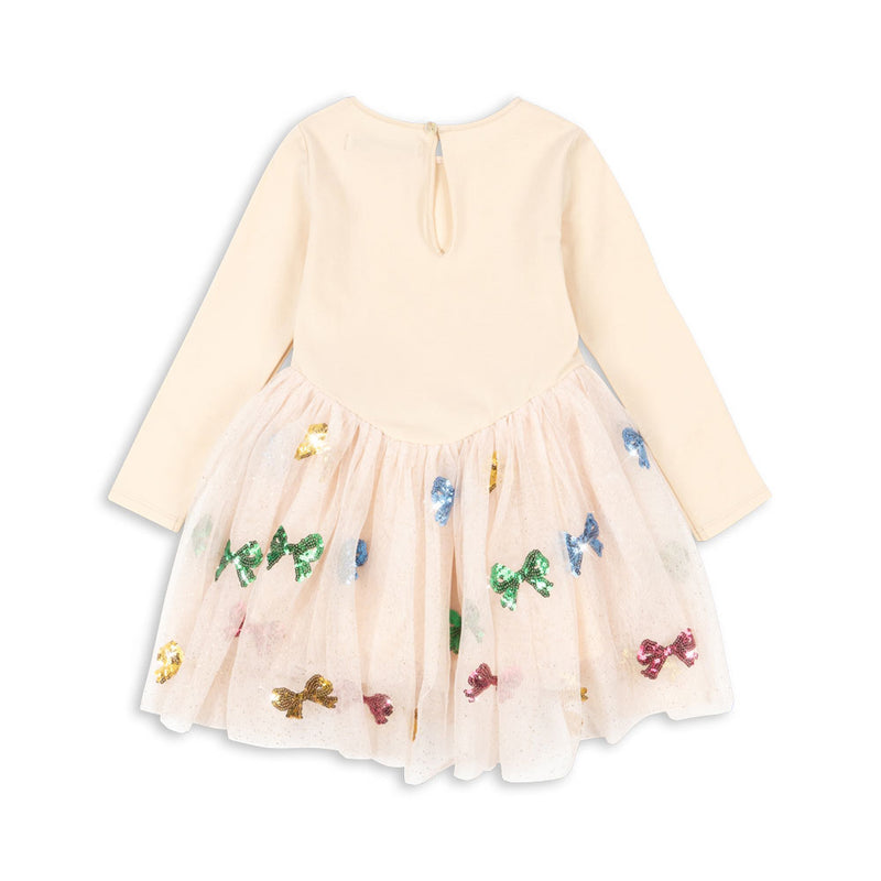 Konges Sløjd Mädchen Kleid Yvonne Bow Coloré bei Yay Kids