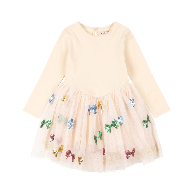 Konges Sløjd Mädchen Kleid Yvonne Bow Coloré bei Yay Kids