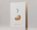 Greeting Card Baby Blue "Welcome to the world"