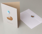 Greeting Card Baby Blue "Welcome to the world"